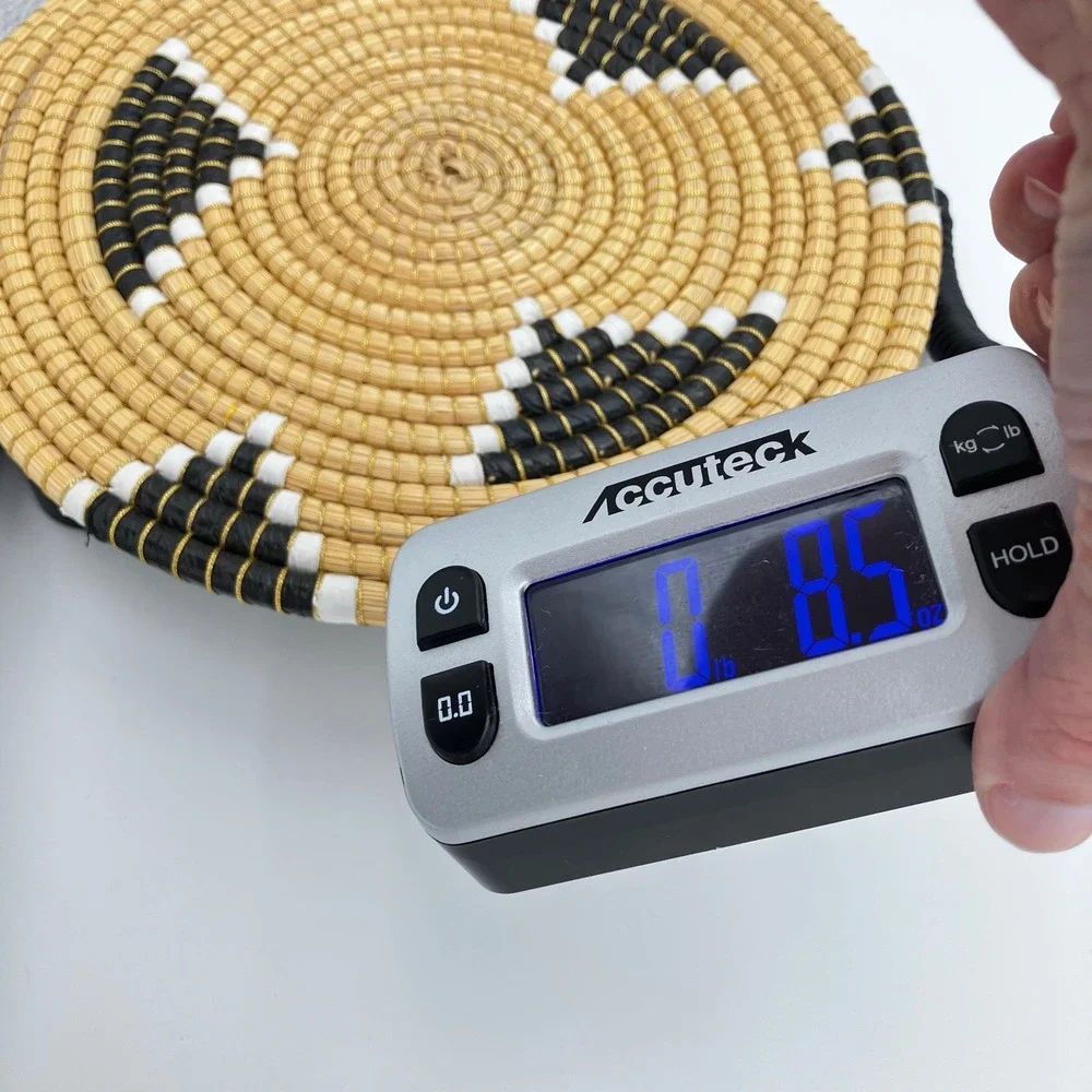 African Coiled Wall Basket Tray 10.5